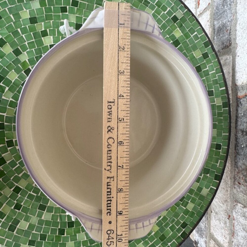 Temptations Ovenware by Tara Morning Glory 2 qt Trivet Wire Basket & Cov… - Picture 10 of 13
